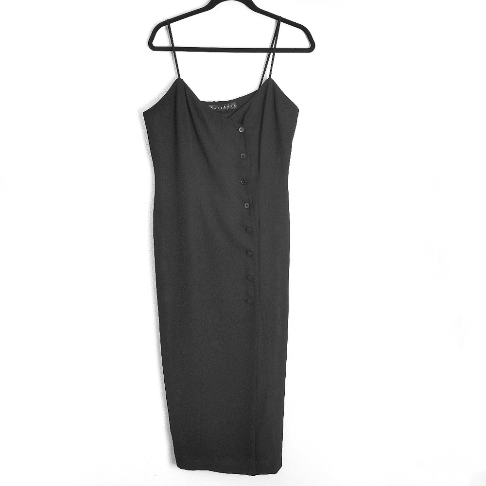 MARIANNA Button Front Midi Dress